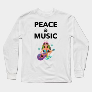 Peace And Music Long Sleeve T-Shirt